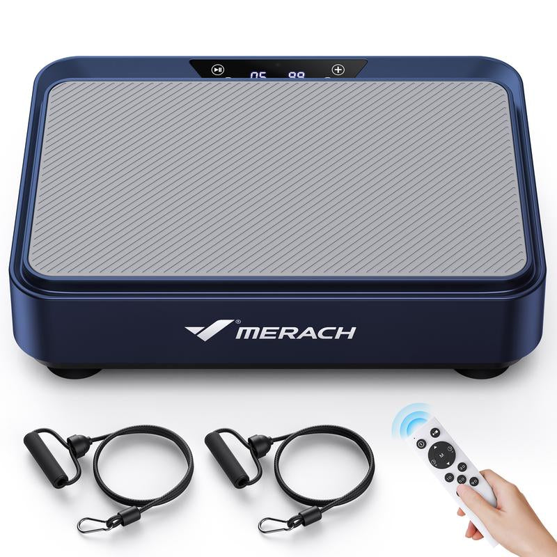 MERACH Mini Vibration Plate Exercise Machine, Lymphatic Drainage Machine, Whole Body Workout Vibration Platform for Fitness