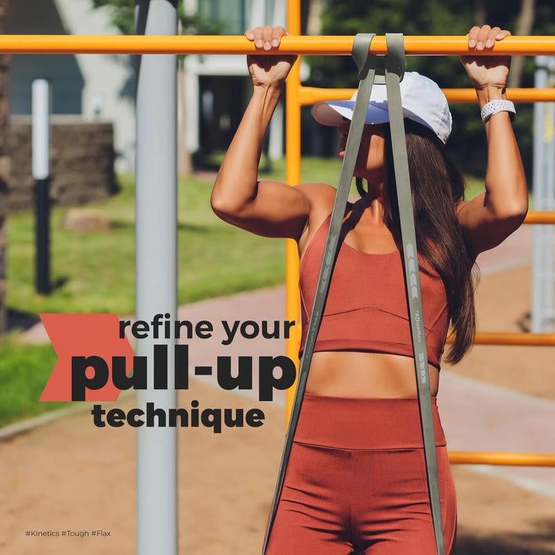 Pull up Resistance Bands Set - Natural Latex Pull up Assistance Bands - Long Latex Bands for Working Out - Power Band - Gym Bands for Pull Ups with Travel Bag and Door Anchor