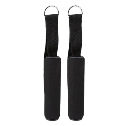 PAIR of Gym Resistance Bands Handles Anti-Slip Grip Strong Nylon Webbing Fitness Heavy Duty Cable Machine Workout Equipment for Home and Gym