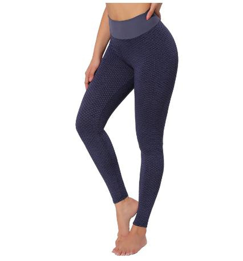 Plaid Leggings Fitness Yoga Pants Women'S Seamless High Waist Leggings Breathable Gym