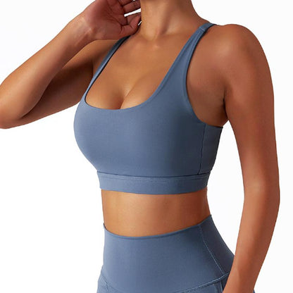 Woman Racerback Performance Sports Bra Comfortable Gym Sets