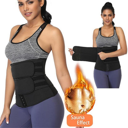 Sports Sauna Waist Trainer Belt, Comfort Sweatband Waist Trainer for Women, Tummy Control Corset Womenswear, Postpartum Recovery Girdle Belt, Waist Fitness Belt