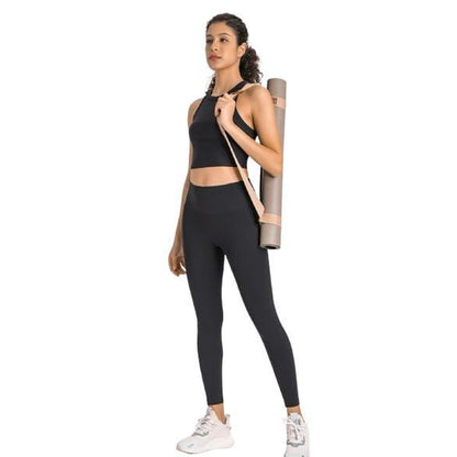 TROPH Women'S High Waisted Leggings, 4 Way Stretch, Moisture Wicking, Workout Leggings Black. the Trophy Wife